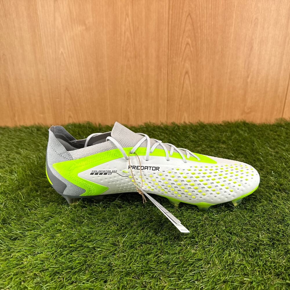 adidas Predator Accuracy.1 Low FG White Black GZ0032 Men’s 11.5 Soccer Cleats - Picture 7 of 7